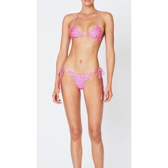 TRIANGLE VINCA Pink Leopard w/ matching bag 💕 NWT - Picture 5 of 9